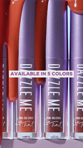 SHOPKHU.[NEW LAUNCH] DAZZLE ME Ink-Gloss Lip Tint Watery Ink Gel Lip Tint Long Lasting Tahan 12 Jam Hydrating Glossy Finish