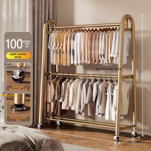 YIXUAN | Double Layer Movable Clothes Rack
