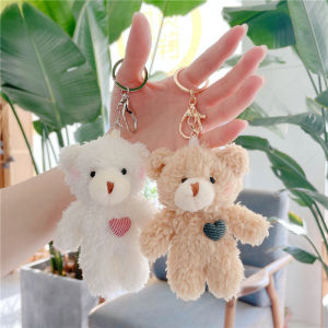 Soft and Adorable Blush Bear Pendant Cute Bear Baby Teddy Bear Plush Doll Doll Bag Accessories Keychain
