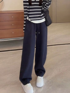 Laid-back Wide Leg Pants Womens Fashionable Straight Cut Sweatpants High Waist Slimming Small Size Casual Pants