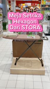 Meja Setrika Lipat Berdiri Meja Setrika Duduk Stora Meja Setrika Lipat Hexagon Pattern 1338