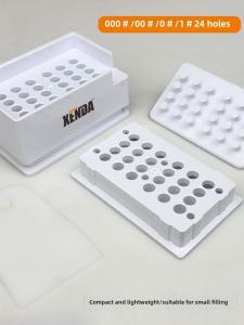 Xenda New Guide 0#00#1#24 Holes Medicine Powder Capsules Filler Capsule Shell Infill Panel Charge Small Set Plywood