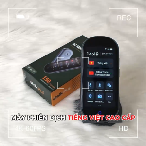 COMBO 2 Máy Phiên Dịch  Cầm Tay 2 Chiều ATalk Plus+ Thông Dịch Tự Động 150 Ngôn Ngữ Dịch Nhanh Tức Thì  Dịch Online Và Offline