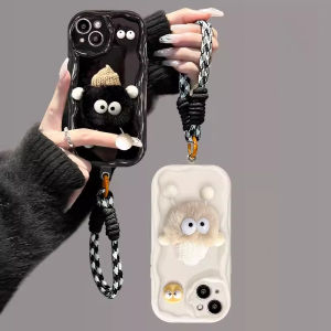 New Casing VIVO V50 Y04 Y29s Y29 Y39 VIVOV50 4G 5G Hot Fashion 3D Cute Plush Briquette Cartoon Anti-fall Shockproof Phone Case with Lanyard 2025