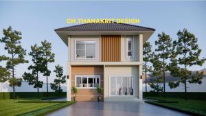 แบบบ้านปั้นหยา 2 ชั้น