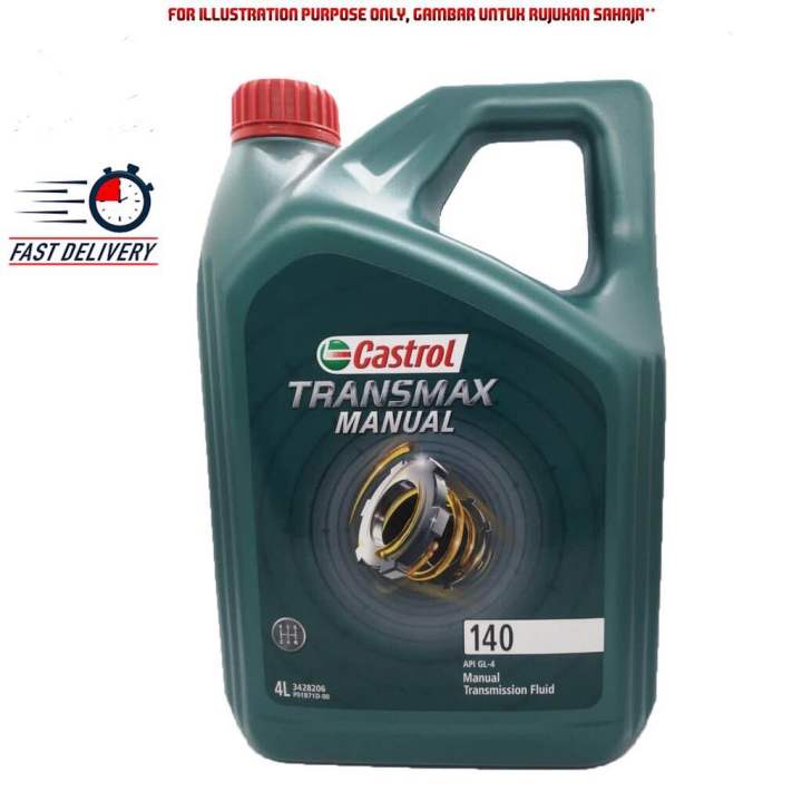 CASTROL TRANSMAX MANUAL 140 AXLE OIL (4LITRE) GL-4 DIFFERENTIAL FLUID