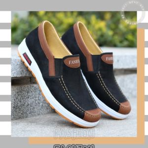QZshop ใหม่🍒รองเท้าผ้าใบ รองเท้าแฟชั่นผู้ชายบางสี สไตล์ผู้ชายอังกฤษ แบบสวม ใส่สบายไม่ปวดเท้า สามารถออกงานหรือทำงานได้เก๋าไม่เหมือนใคร