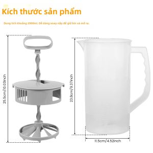 Bình Nước Miệng Rộng 2L Bình Pha Chế Bình Đựng Đồ Uống Tự Làm Bình Đựng Nước Ép Mùa Hè Bình Đựng Trà Sữa Nước Trái Cây Cốc Uống Nước Dùng Được Trong Tủ Lạnh