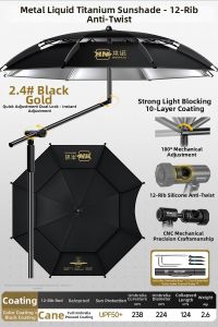 BENNUO | Mechanical Arm Colored Gel Sun and Rain Dual-use Umbrella