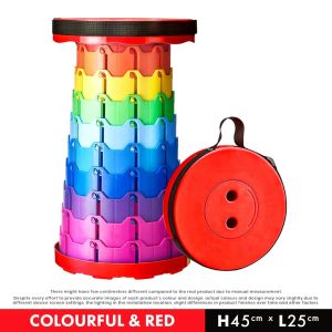 Retractable Stool Outdoor Folding Travel Dining Fishing Portable foldable camping chair kerusi malas healing makan