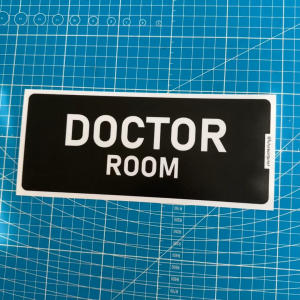 Doctor Room. Bilik Doktor. Clinic Consultation Medical Consultant Healthcare Room. Premium Sticker Sign Door Signage.