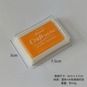 Colorful Ink Stamp DIY Rubber Stamp Set Childrens Finger Painting Ink Pad Handprint Album Scrapbooking Large Box Stamp