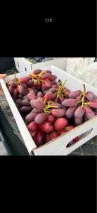 China Premium Ruby Princess Seedless Red Grapes | Sweet Crisp & Juicy | Fresh Imported Fruit With Gift Box