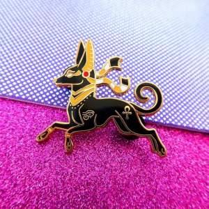 เข็มกลัดลายอนูบิส เข็มกลัด Anubis เครื่องประดับอียิปต์โบราณ
