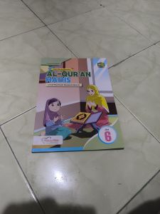 Buku teks pendamping AL-QURAN HADIS khusus untuk Madrasah Ibtidaiyah kelas VI Terbitan Pustaka Mulia jilid 6