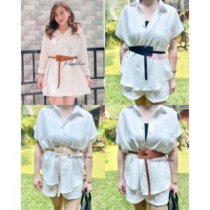 obi leather belt / ikat pinggang obi kulit / obi belt import korean / ikat pinggang tunik