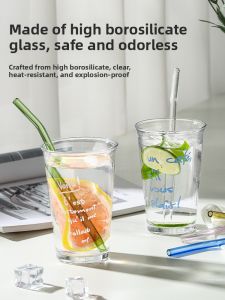 XIANGYOUYOU | Heat Resistant Lipstick Proof Transparent Adult & Maternity Eco-Friendly Reusable Drinking Straw