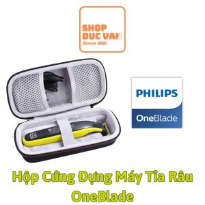 Hộp đựng máy tỉa râu Philips OneBlade Face QP2520 QP2530 có lớp lót nhung chống va đập tiện dụng mang du lịch [ Shop Đức Vân ]