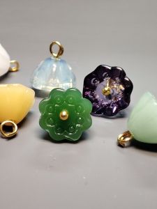 Nút Thủy Tinh Pha Lê Phong Cách Trung Hoa Cổ Điển Nút Áo Sơ Mi Cài Nút Hoa Sen Nút Trang Trí DIY Cho Đồ Thủ Công Gia Đình