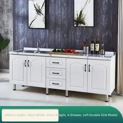 Easy-to-Assemble Stainless Steel Kitchen Cabinet Water Sink Cabinet