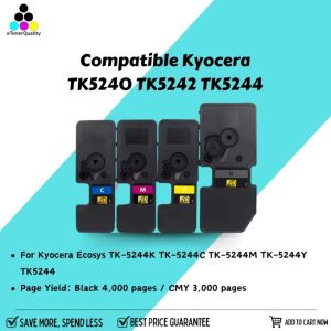 ETQ TK5240 TK5242 TK5244 Toner Cartridge Compatible for Kyocera Ecosys TK-5244K TK-5244C TK-5244M TK-5244Y TK5244