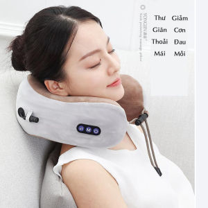 Gối Massage Vòng Cổ Chữ U Cao Cấp - Máy Mát Xa Cổ Vai Gáy Hiệu Quả Tiện Lợi Kiêm Làm Gối Ngủ Cho Những Chuyến Du Lịch.