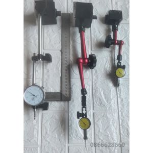 Bộ đồng hồ so chân gậpchân thụt và chân đế từ nam châm  bộ đồng hồ già phôi