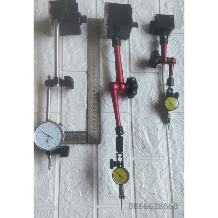 Bộ đồng hồ so chân gập,chân thụt và chân đế từ nam châm , bộ đồng hồ ...