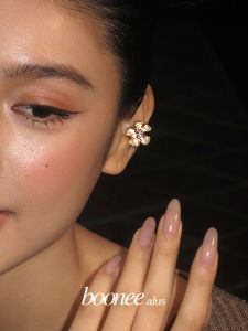 Boonee Alus Luxury Gold Shiny Color Shell Ear Bone Clip No Piercing Flower Women High-End Sensation Fashion Jewelry Ear Cuff