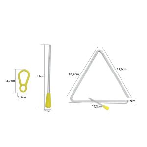 IRIN | Nhạc Cụ Hình Tam Giác IRIN Dành Cho Trẻ Em Đồ Chơi Bộ Gõ 6 7 8 Inch Dành Cho Khai Sáng Âm Nhạc