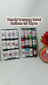 Benang jahit rol tebal lusinan isi 12 pcs benang murah
