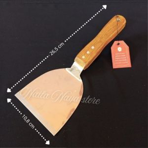 spatula burger /pizza kape sutil martabak roti bakar spatula lebar gagang kayu kokoh