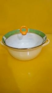 Nồi men nội địa Nhật size 27cm cao 13cm (mã 726) Dùng được bếp từ