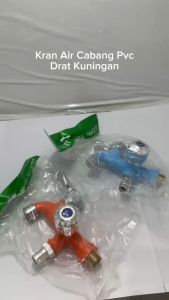 Keran Cabang Shower Plastik Kran Air Cabang Double 1/2 Expander