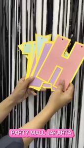 Banner Happy Birthday Macaron / Banner Happy Birthday Rainbow Pastel