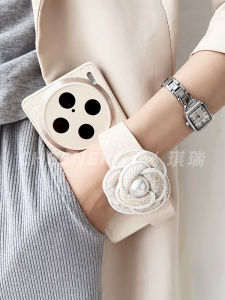 Cherry Blossom Style Phone Case for Vivox200Pro Womens Mini Wrist Strap Full Cover Lens Ultra Protection Crossbody Vivox200S Protective Cover