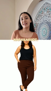 PLUS SIZE  CASUAL JEGGINGS / LEGGINGS PANTS WITH 4 POCKET FRONT AND BACK PLAIN COLORS NEOPRENE FABRIC - OAN