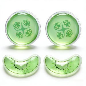 Fruit-Themed Reusable Gel Eye Mask – Hot & Cold Compress Pads for Eye Relaxation Cooling & Warming Relief (Watermelon/Cucumber)
