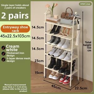 QYLIFE | Space-Saving Narrow Creative Shoe Rack