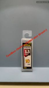 1 Pak (10Pcs) Mata bor Besi Putih MOLLAR 3.5 mm