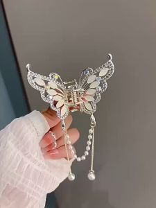 Jepit Rambut Kupu Kupu Rumbai Jedai Wanita Mutiara Hair Clips Aksesoris Fashion HG JPT23