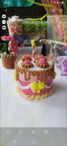 cake brithday kawat bulu / hadiah ultah /case aksesoris /toples unik