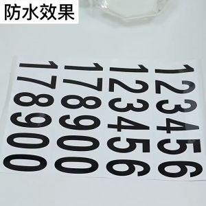 DIY A-Z 0-9 Letter Number Alphabet Sticker Wedding Birthday Festival Party BOBO Balloon Decoration Color Nombor 字母贴纸
