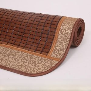 Student Summer Bamboo Cooling Mat 1.8m Bed Mat 1.5 Dormitory Single Player Mahjong Mat 1.2 Regular Cooling Mat from China