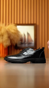 Mens Business Leather Shoes British Style High-End Soft Leather Shoes Wedding Shoes Loafers