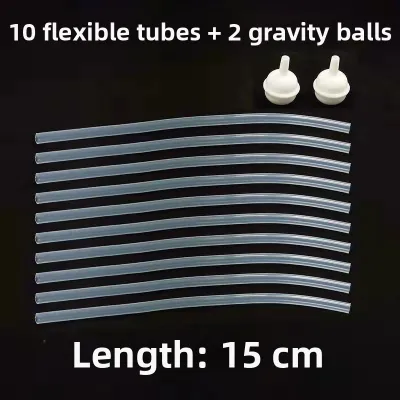 Reusable Non-Disposable Silicone Straw Bottle Feeding Bottle Accessories Washable Gravity Ball Soft Tube Replacement Parts