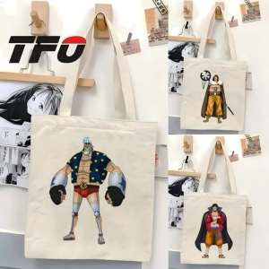 TFO Tote Bag One Piece the Straw Hat Pirates Monkey D. Luffy Versatile Ideal for College School