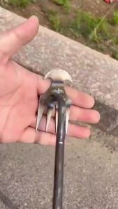 50cm Gardening Tools Weeding Uprooting Tools 4 Teeth Dual Purpose Steel Forged Pine Weeding Tools