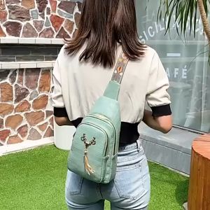 【MIGO】Korean Ins Large Capacity Chest Bag Crossbody Bag For Women Waterproof Beg Sling Perempuan Viral 2023 ES405