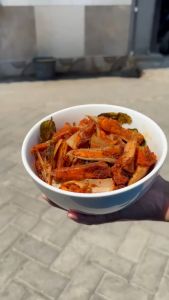 KEMASAN BESAR RANGU KRIUK AYAM PEDAS NAMPOL 250GR Makanan Chili Food